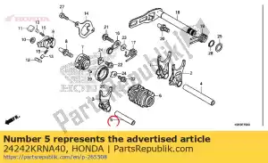 honda 24242KRNA40 arbre b, fourchette de changement de vitesse - La partie au fond