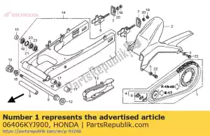 honda 06406KYJ900 chain kit, drive(520120l) (14/38t) - Bottom side