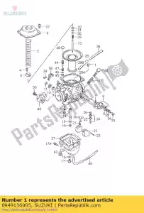 suzuki 0949136005 chorro principal - Lado inferior