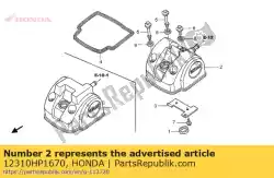 Aquí puede pedir cubierta comp, cyln h de Honda , con el número de pieza 12310HP1670: