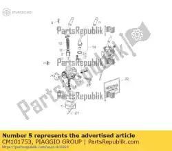 Ici, vous pouvez commander le jet principal 104 auprès de Piaggio Group , avec le numéro de pièce CM101753: