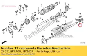 Honda 24651HP7A00 spring, shift return - Bottom side