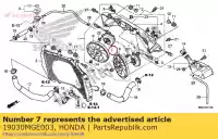 19030MGE003, Honda, moteur assy., ventilateur honda  vfr 1200 2010 2011 2012 2013 2017, Nouveau