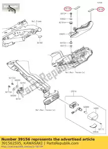 kawasaki 391562595 01 podk?adka,40x10x1 - Dół