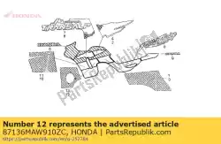 Qui puoi ordinare striscia 2, r. Cappuccio laterale (# da Honda , con numero parte 87136MAW910ZC: