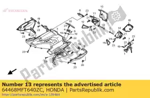 Honda 64468MFT640ZC tampa externa * nha95m * - Lado inferior