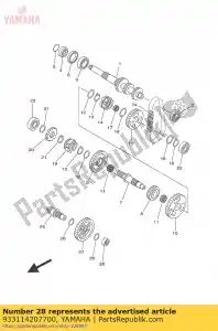 yamaha 933114207700 bearing - Bottom side