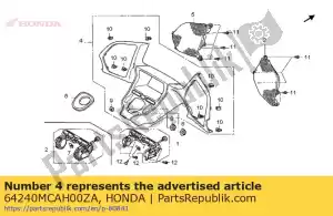 honda 64240MCAH00ZA painel montado, medidor * nh389m * (nh389m esteira prata bala) - Lado inferior