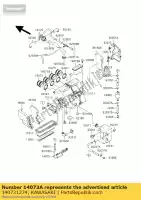 140731274, Kawasaki, duct,#2,#4 zx900-a3 kawasaki estrella gpz zl 250 900 1000 1100 1985 1986 1987 1988 1989 1990 1993 1994 1995 1996 1998, New