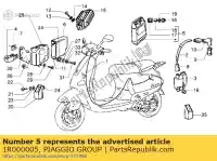 1R000005, Piaggio Group, urz?dzenie aprilia piaggio vespa  et habana hexagon lx liberty mojito sfera sfera rst 125 1995 1996 1997 1998 1999 2000 2001, Nowy