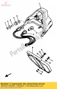 Yamaha 3MA847350000 cordon assy - La partie au fond