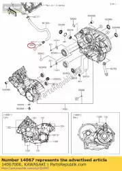 Ici, vous pouvez commander le joint de reniflard z440-a2 auprès de Kawasaki , avec le numéro de pièce 14067006: