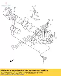 afdichting, zuiger van Suzuki, met onderdeel nummer 5930735F00, bestel je hier online: