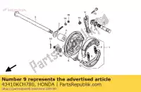 43410KCH780, Honda, arm, rr. brake honda cg  cg125 125 , New