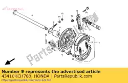 Here you can order the arm, rr. Brake from Honda, with part number 43410KCH780: