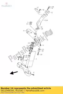 Suzuki 5622548G00 support, poignée, l - La partie au fond