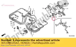 coil comp., ontsteking van Honda, met onderdeel nummer 30510MCAS42, bestel je hier online: