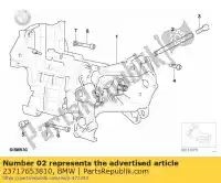 23717653810, BMW, connection pipe, frame bmw   1150 1999 2000 2001 2002 2003 2004 2005 2006, New