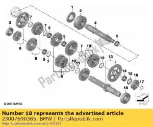 bmw 23007690365 cuscinetto a sfere scanalato - 62x30x16 - Il fondo