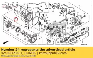 Honda 42400HP0A01 diferencial assy. - Lado inferior