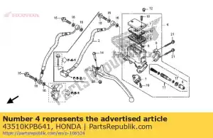 honda 43510KPB641 sous-ensemble de cylindre., rr. maître de frein - La partie au fond