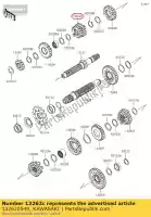 132620549, Kawasaki, gear,input 3rd&4th,18t&2 klx25 kawasaki  klx 250 300 2009 2010 2011 2012 2013 2014 2015 2016 2017 2018 2019 2020 2021, New