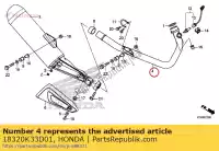 18320K33D01, Honda, tubo comp escape honda  300 2017 2018, Novo