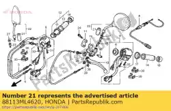 Ici, vous pouvez commander le couvercle, contre-écrou auprès de Honda , avec le numéro de pièce 88113ML4620: