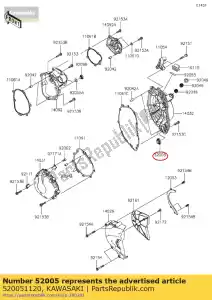 kawasaki 520051120 gauge zx900-c1 - Bottom side