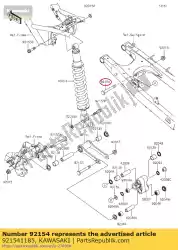 Here you can order the bolt,12x95 from Kawasaki, with part number 921541185: