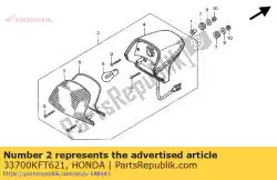 Tutaj możesz zamówić zespó? Tylnych ? Wiate?. Od Honda , z numerem części 33700KFT621: