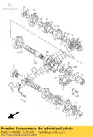 2422144B20, Suzuki, engranaje, segundo accionamiento suzuki vz marauder  vz800 800 , Nuevo