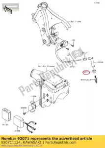 kawasaki 920711124 przelotka, za?lepka wtyku kl600-a1 - Dół