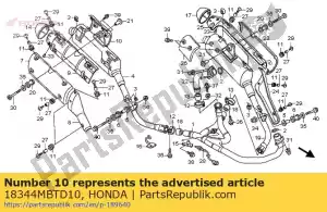 honda 18344MBTD10 ochraniacz wewn?trzny (prawy) - Dół