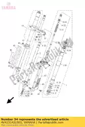 Aquí puede pedir asiento, muelle superior de Yamaha , con el número de pieza 4V423142L000: