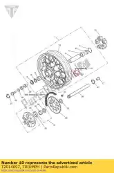 spraken van Triumph, met onderdeel nummer T2014097, bestel je hier online: