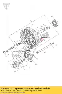 triumph T2014097 spraken - Onderkant