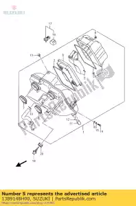 Suzuki 1389148H00 tube,inlet - Bottom side