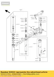 Ici, vous pouvez commander le rondelle, ressort, 8mm zx550-a1 auprès de Kawasaki , avec le numéro de pièce 920221552: