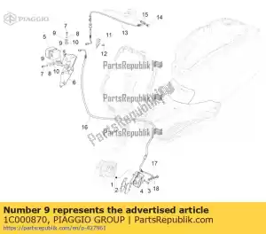 Piaggio Group 1C000870 afstandsstuk - Onderkant