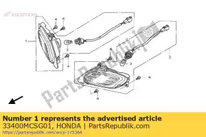 Honda 33400MCSG01 winker assy., r. fr. (12v - La partie au fond