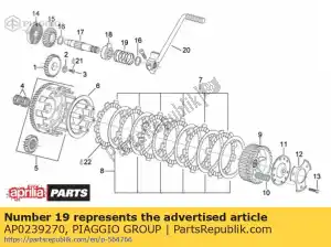 Piaggio Group AP0239270 spring 42 - Bottom side