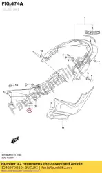 Here you can order the cushion,fuel pi from Suzuki, with part number 1543970G10: