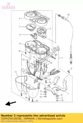 Qui puoi ordinare contachilometri (km / h) da Yamaha , con numero parte 51PH35010000: