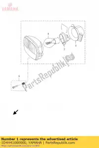 yamaha 1D4H41000000 conjunto de luz de cabeza. - Lado inferior