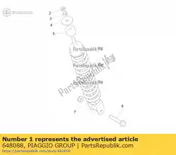 complete schokbreker achter van Piaggio Group, met onderdeel nummer 648088, bestel je hier online: