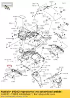 14093010318T, Kawasaki, capa, suporte, lh, f.s.black en650 kawasaki  vulcan 650 2015 2016 2017 2018 2019 2020 2021, Novo