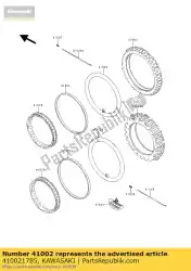 Tutaj możesz zamówić opona, fr, 70 / 100-21 44szt od Kawasaki , z numerem części 410021785: