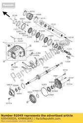 Qui puoi ordinare cuscinetto a sfere, bx30-1c3 ur kvf75 da Kawasaki , con numero parte 920450026: