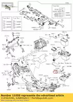 110564346, Kawasaki, suporte, arnês kawasaki kle versys e f 650 abs kle650 650l lams , Novo